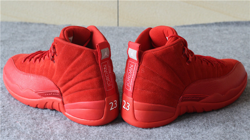 Authentic Air Jordan 12 Premium Red Suede